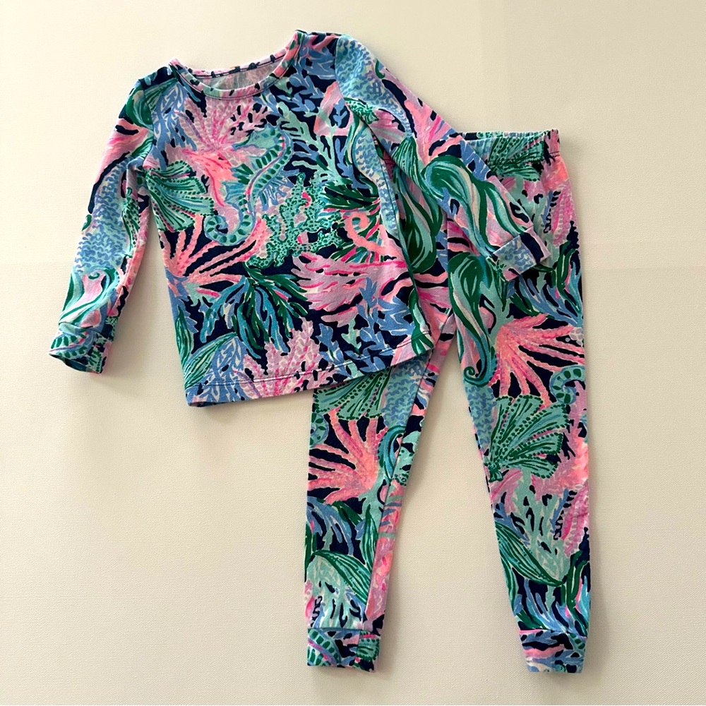 Lilly Pulitzer 2T Toddler Girl Pajama Set Snug Fit